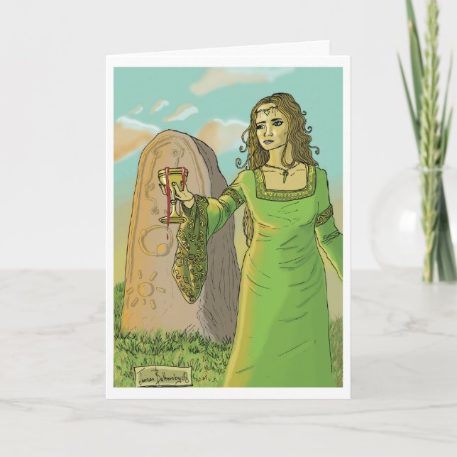 La tarjeta de felicitaciones del Día de Acción de  (Anverso)