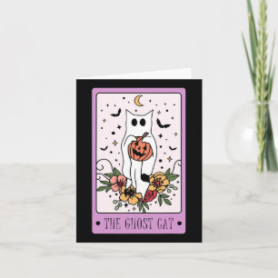 La tarjeta de gato Tarot Fantasma Halloween Calaba