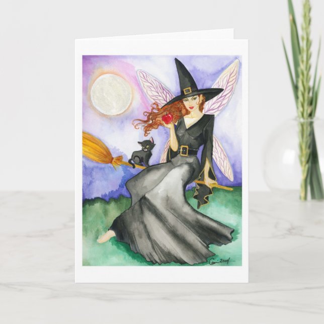 La tarjeta de hadas de Halloween (Anverso)