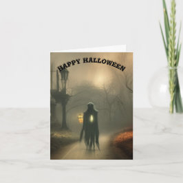 la tarjeta de halloween de ghoul