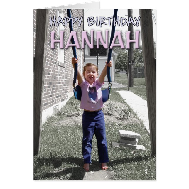 La tarjeta de Hannah (Frente)