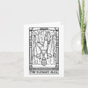 La tarjeta de hombre ahorcado Tarot Card Halloween