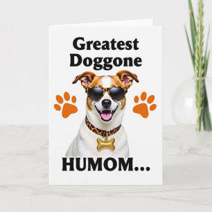 La tarjeta de humor más grande del perro manchado