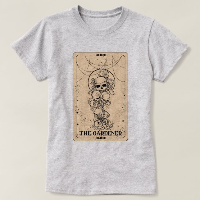 La tarjeta de jardiner Tarot para camisetas relaja (Diseño del anverso)