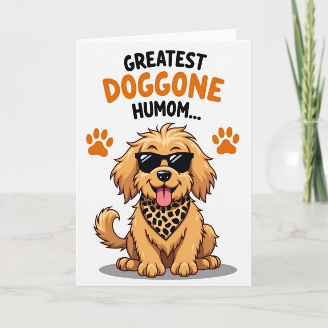 La tarjeta de la mejor mamá perruna (Anverso)