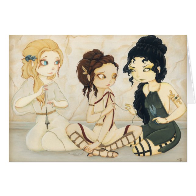 La tarjeta de la mitología griega de los sinos (Anverso (Horizontal))