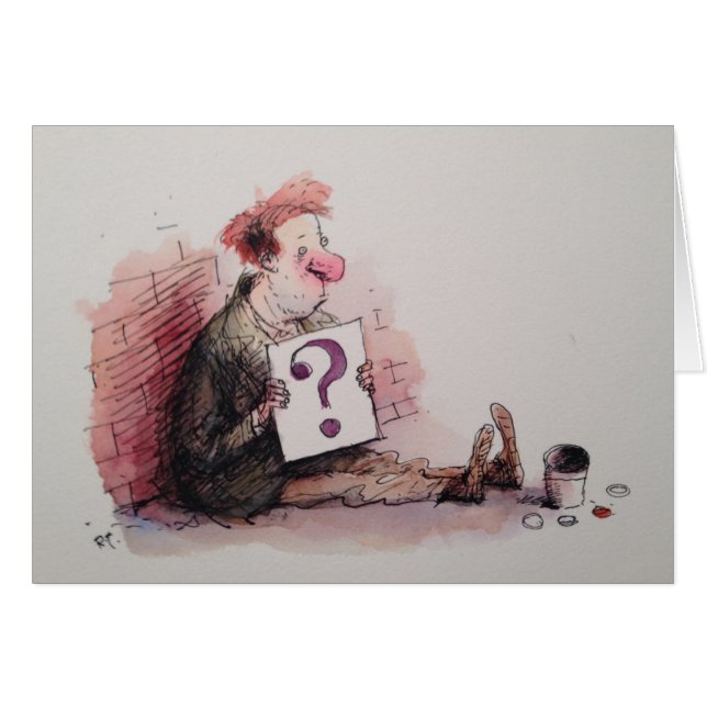 La tarjeta de la pregunta (Anverso (Horizontal))