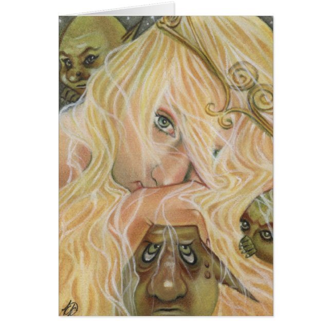 La tarjeta de la princesa y del Goblin (Frente)