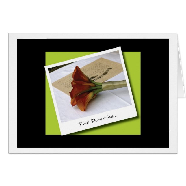 La tarjeta de la promesa… (Anverso (Horizontal))