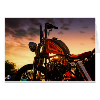 La tarjeta de la puesta del sol del interruptor