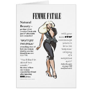 La tarjeta de las mujeres de Femme Fatale