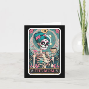 La tarjeta de mamá Skull Tarot Card Mom Skeleton D