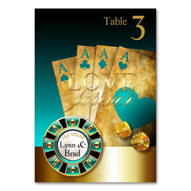 La tarjeta de mesa del Casino de Las Vegas pide lo (Anverso)