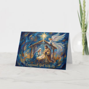 La Tarjeta de Navidad de la Llegada Sagrada