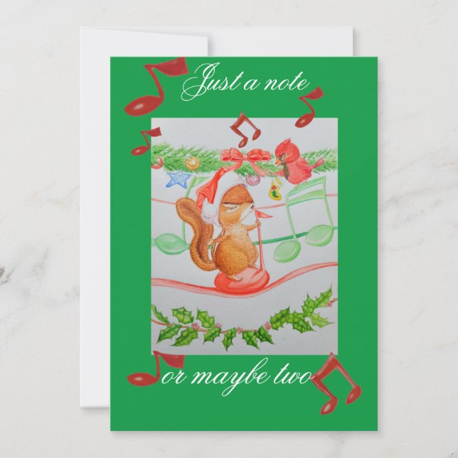 La tarjeta de Navidad de un nieto (Anverso)