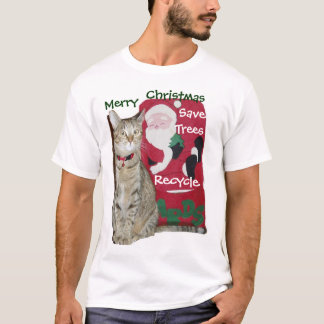 La tarjeta de Navidad recicla la camiseta