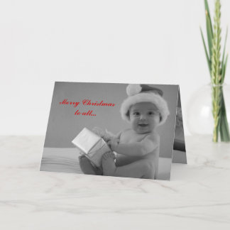 La tarjeta de Navidades de bebé de Santa María