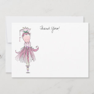 La Tarjeta De Nota Ballerina Puede Ser Personaliza