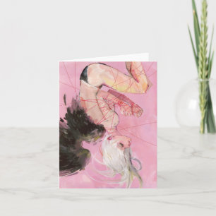 La tarjeta de nota caida