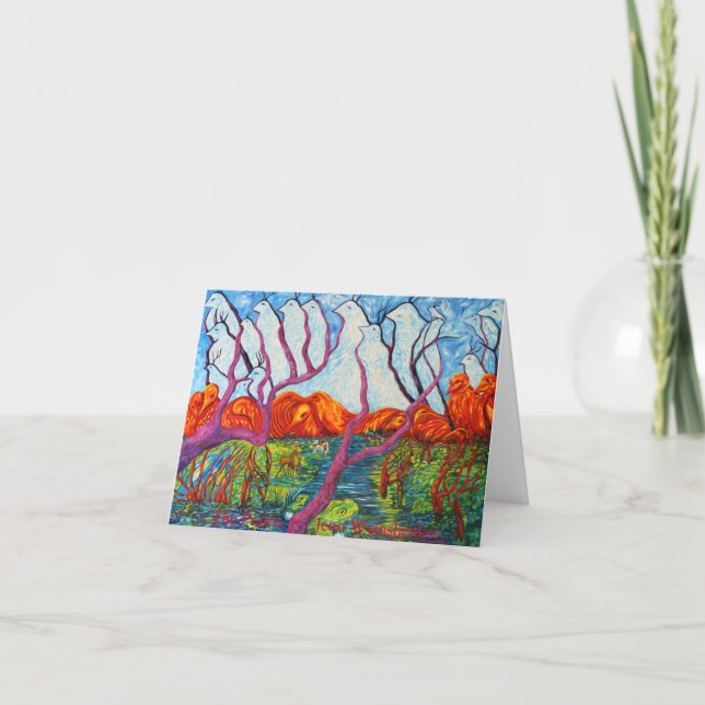 La TARJETA de NOTA de la pradera (Anverso)