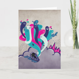 La tarjeta de notas de la resurrección de la felic