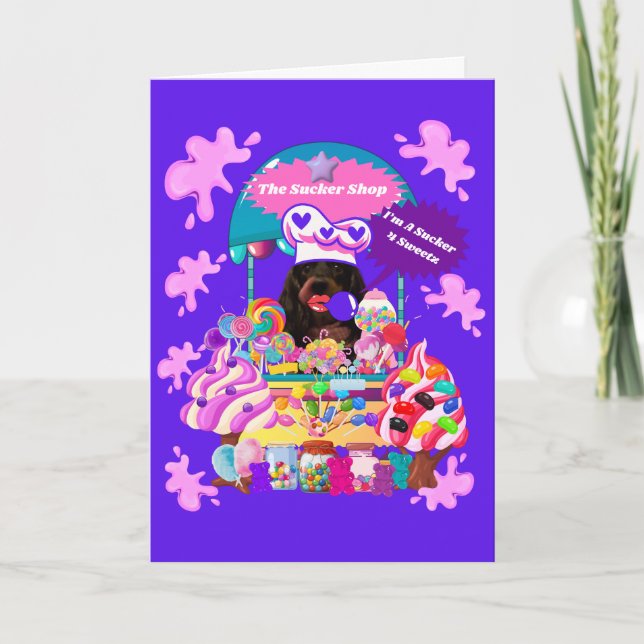 La tarjeta de notas de la tienda Lollipop & Candy (Anverso)