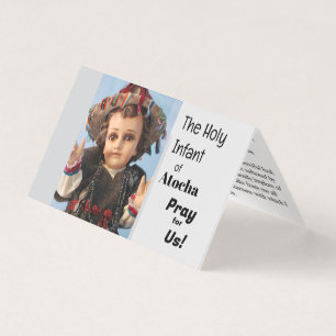 La tarjeta de oración del Santo Niño de Atocha