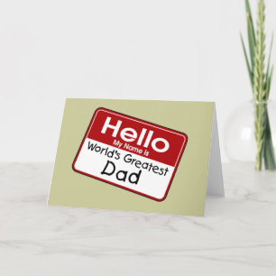 La tarjeta de papá más grande del mundo