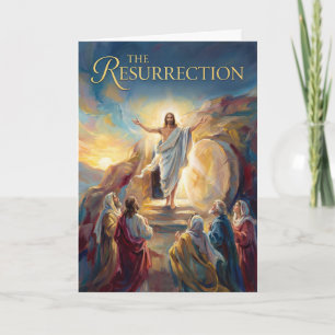 La tarjeta de Pascua de la Resurrección