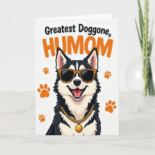La tarjeta de perro Humom más grande