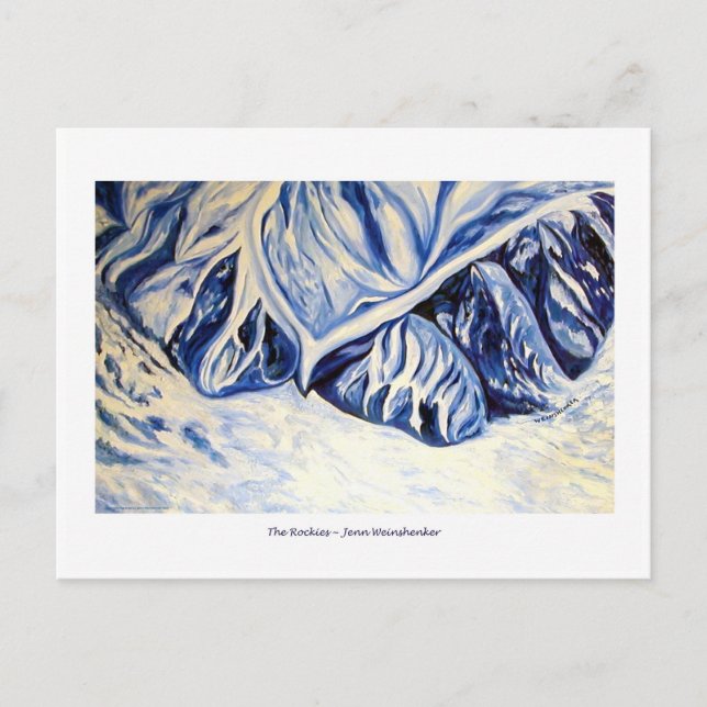 La TARJETA DE POST de Rockies (Anverso)