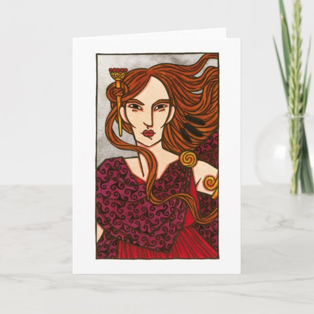 La tarjeta de saludo de Mórrígan (Anverso)