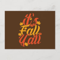 La tarjeta de saludo de otoño es otoño