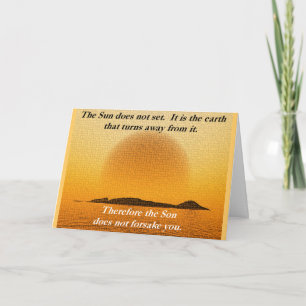 La tarjeta de saludo de Sun