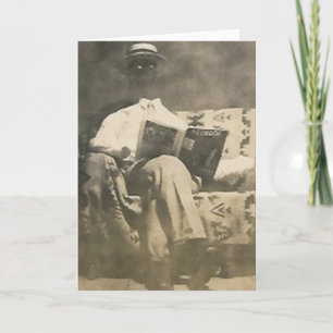 La tarjeta de saludo del hombre invisible