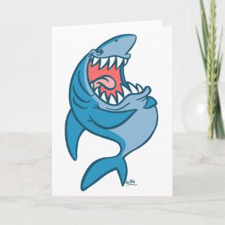 La tarjeta de saludo del personalizado del Tiburón