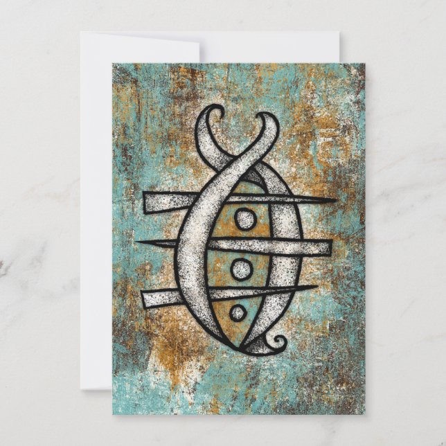 La tarjeta de saludo escorpión (Anverso)