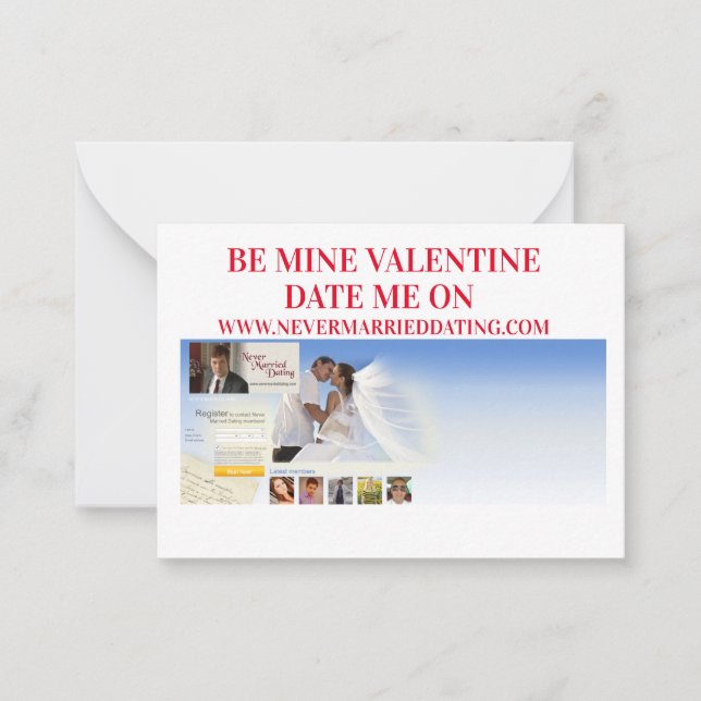 La tarjeta de San Valentín nunca se casó con citas (Anverso)