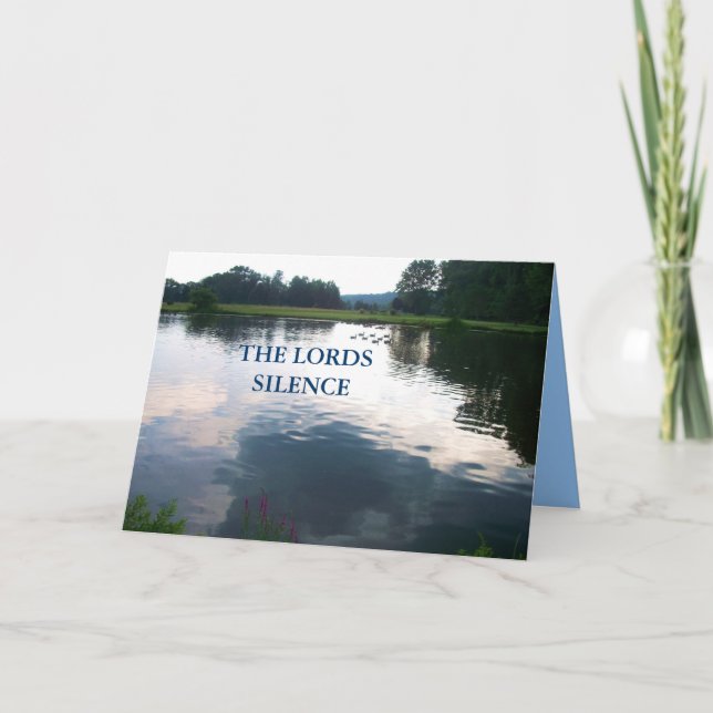 La tarjeta de SILENCIO de los SEÑORES (Anverso)