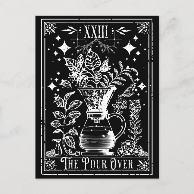 La Tarjeta de Tarot de Café de Vertido (Anverso)