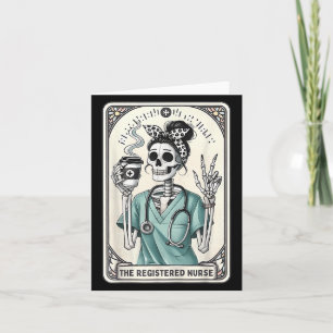 La tarjeta de tarot de enfermera registrada Skelet