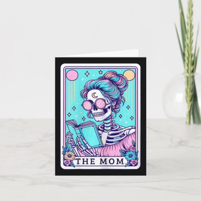 La tarjeta de tarot de la madre esqueleto día de l (Anverso)