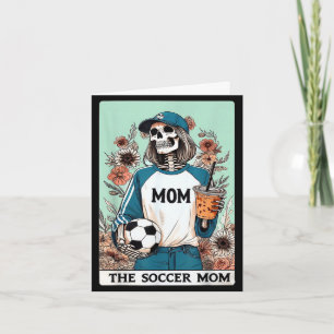 La tarjeta de tarot de la mamá del fútbol esquelet