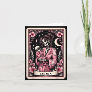 La tarjeta de tarot de la mamá esqueleto mamá café