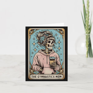 La tarjeta de tarot de mamá de gimnasia divertido