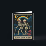La tarjeta de tarot divertida de los ciegos guiand<br><div class="desc">La tarjeta de tarot divertida de los ciegos guiando a los ciegos esqueleto</div>
