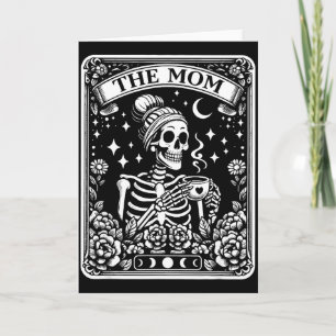 La tarjeta de tarot divertida de mamá mujer esquel