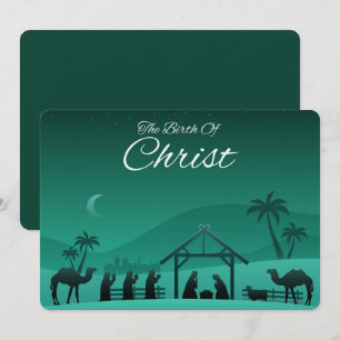 La tarjeta de vacaciones del nacimiento de Cristo