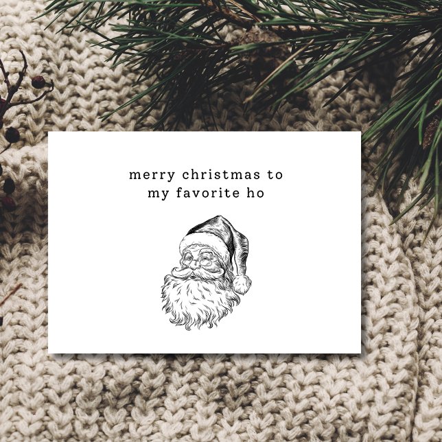 La tarjeta de vacaciones favorita de Santa Ho dive (Subido por el creador)