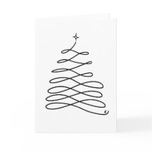 La tarjeta de vacaciones "Tree Blank" de Erin